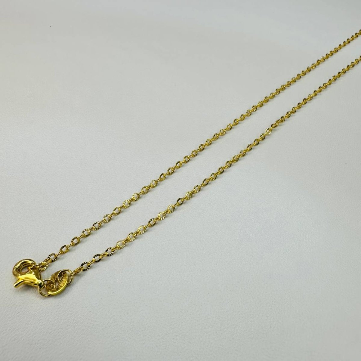22K / 916 Gold Slim Sunflower Necklace by Best Gold Shop - Best Gold Shop 22k gold 22k gold chain 22k gold necklace Necklaces