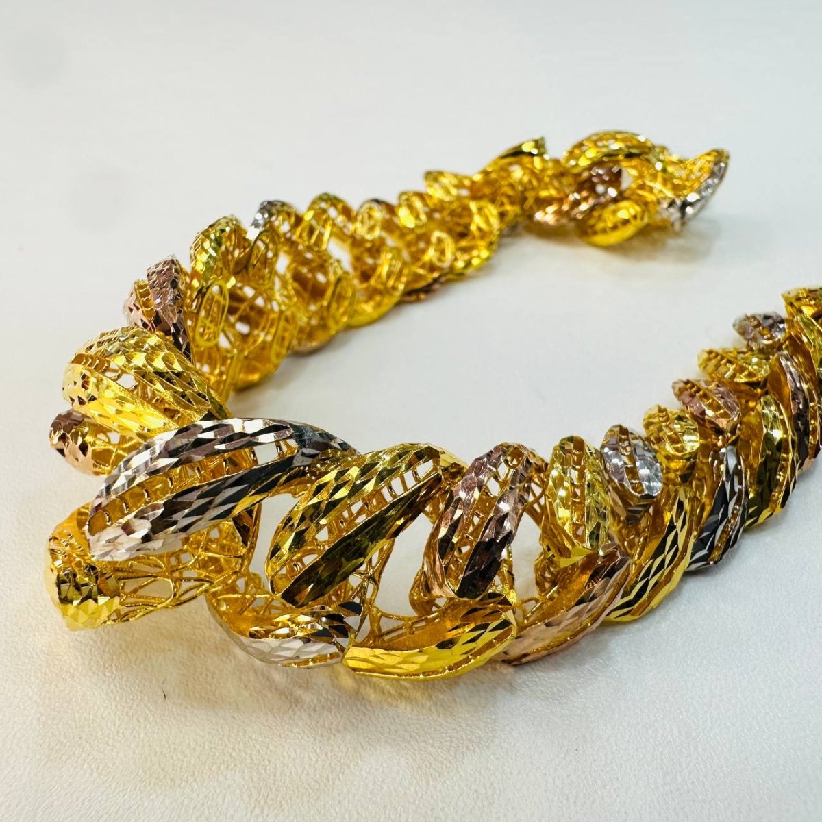 22k / 916 Gold Snake Belly Bracelet Version 2 - Best Gold Shop 22k gold 22k gold bracelet 916 gold Bracelets