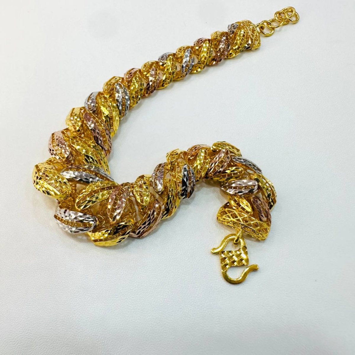 22k / 916 Gold Snake Belly Bracelet Version 2 - Best Gold Shop 22k gold 22k gold bracelet 916 gold Bracelets