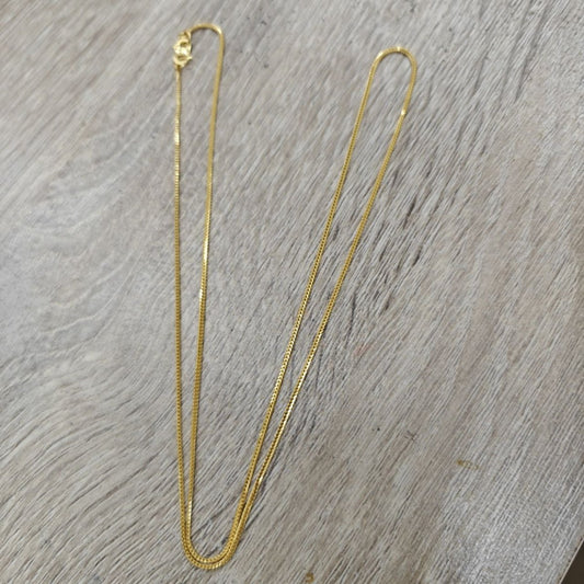 22k / 916 Gold Solid Box Necklace by Best Gold Shop - Best Gold Shop 22k gold 22k gold necklace 916 gold Necklaces