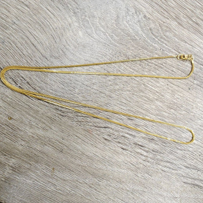 22k / 916 Gold Solid Box Necklace by Best Gold Shop - Best Gold Shop 22k gold 22k gold necklace 916 gold Necklaces