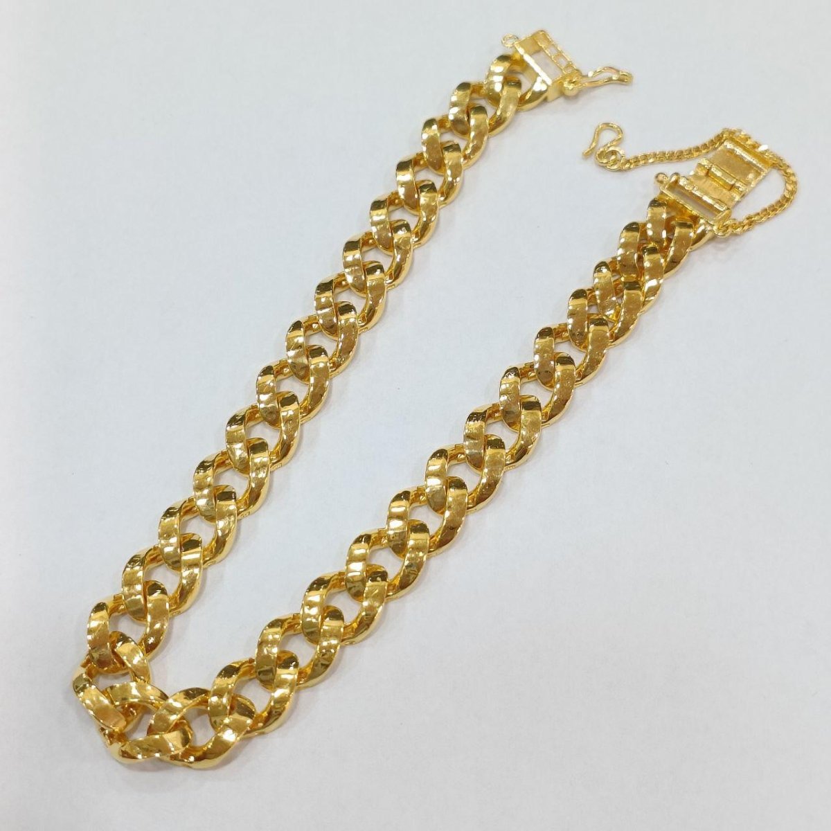 22k / 916 Gold Solid Cuban Bracelet - Best Gold Shop 22k gold 22k gold bracelet 916 gold 916 gold