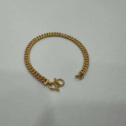 22k / 916 Gold Solid Fish Bone Bracelet by Best Gold Shop - Best Gold Shop 22k gold 22k gold bracelet 916 gold Bracelets