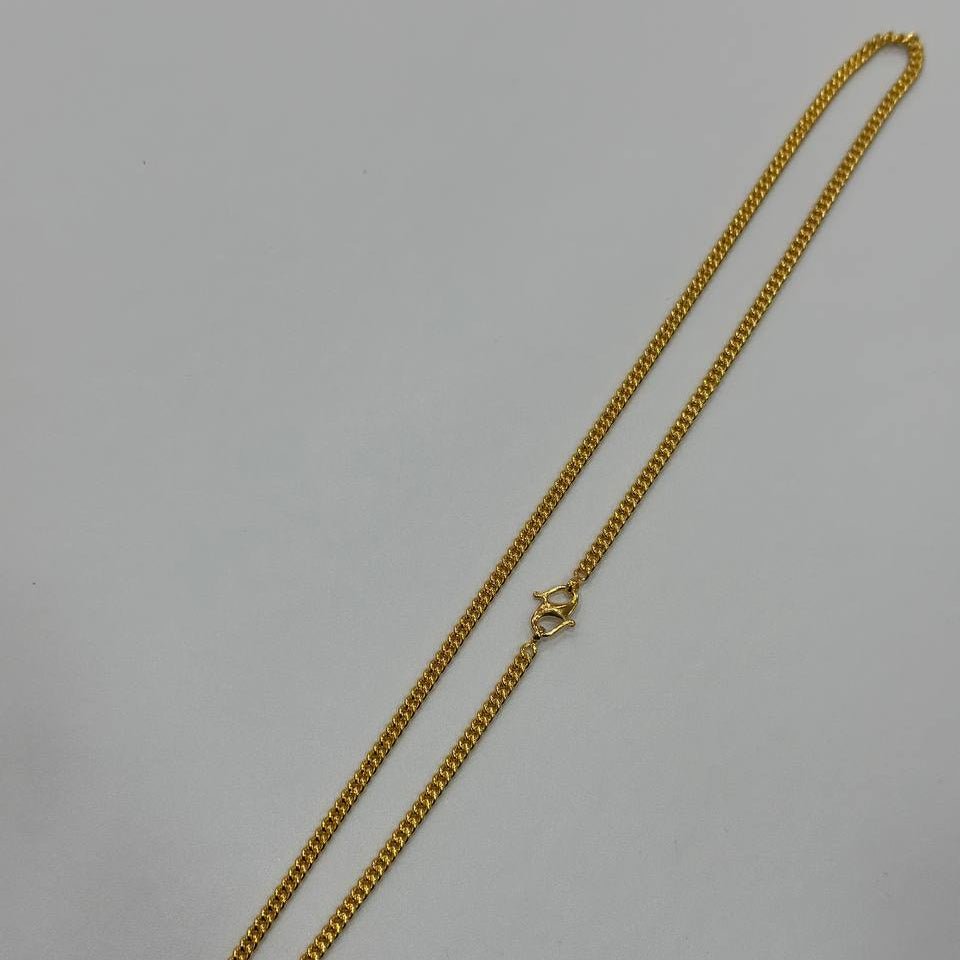 22k / 916 Gold Solid Fish Bone Necklace by Best Gold Shop - Best Gold Shop 22k gold 22k gold chain 22k gold necklace Necklaces