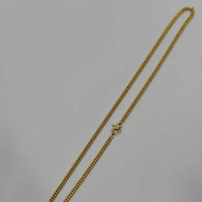 22k / 916 Gold Solid Fish Bone Necklace by Best Gold Shop - Best Gold Shop 22k gold 22k gold chain 22k gold necklace Necklaces