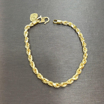 22K / 916 Gold Solid Rope Bracelet - Best Gold Shop 22k gold 22k gold bracelet 916 gold 916 gold