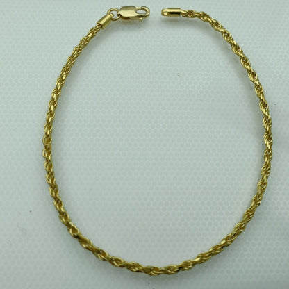 22K / 916 Gold Solid Rope Bracelet - Best Gold Shop 22k gold 22k gold bracelet 916 gold 916 gold