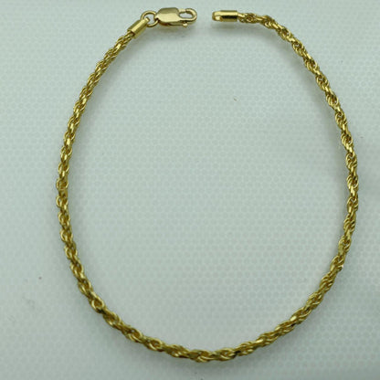 22K / 916 Gold Solid Rope Bracelet-916 gold-Best Gold Shop