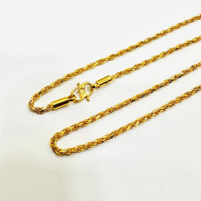 22k / 916 gold solid rope necklace - Best Gold Shop 22k gold 22k gold chain 22k gold necklace Necklaces