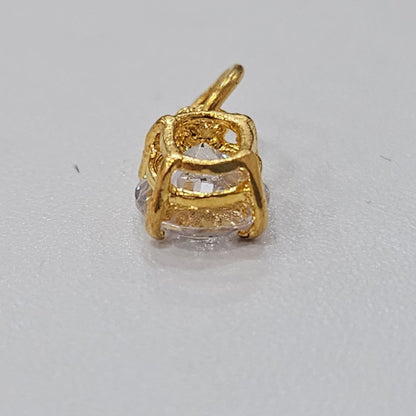 22k / 916 Gold Solitaire Pendant Square Bold Design - Best Gold Shop 22k gold 22k gold pendant 916 gold Charms & Pendants