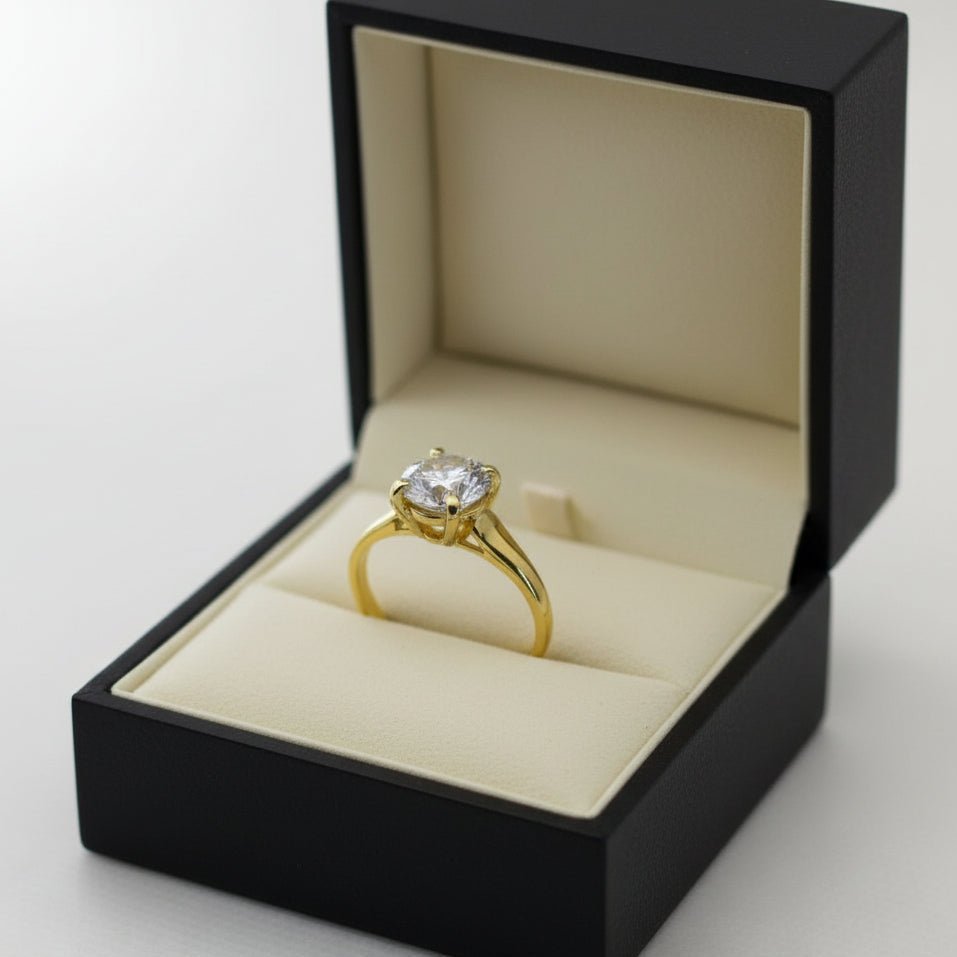 22k / 916 gold solitaire ring by Best Gold Shop - 22k gold 22k gold ring 916 gold Rings