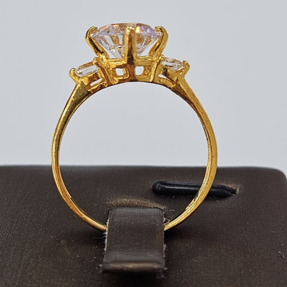 22k / 916 Gold Solitaire Rings Lab Grown Bold Design V2 - Best Gold Shop 22k gold 22k gold ring 916 gold Rings