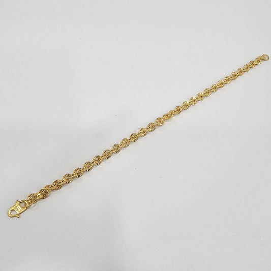 22k / 916 Gold Sunflower Bracelet by Best Gold Shop - Best Gold Shop 22k gold 22k gold bracelet 916 gold Bracelets