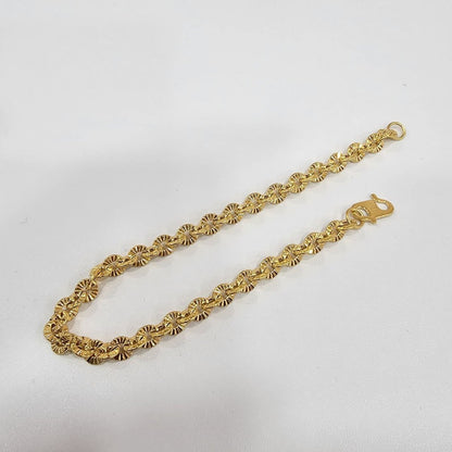 22k / 916 Gold Sunflower Bracelet by Best Gold Shop - Best Gold Shop 22k gold 22k gold bracelet 916 gold Bracelets