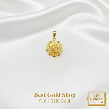 22k / 916 Gold Sunflower Pendant by Best Gold ShopCharms & PendantsBest Gold Shop