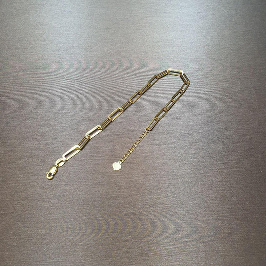 22k / 916 Gold T Design Chain link Bracelet-Bracelets-Best Gold Shop