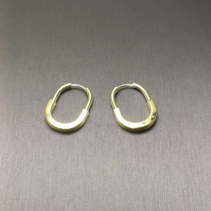 22K / 916 Gold T Design U Lock Earring-916 gold-Best Gold Shop