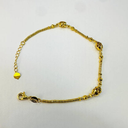 22k / 916 Gold Three OVal Bracelet by Best Gold Shop Singapore - Best Gold Shop 22k gold 22k gold bracelet 916 gold Bracelets