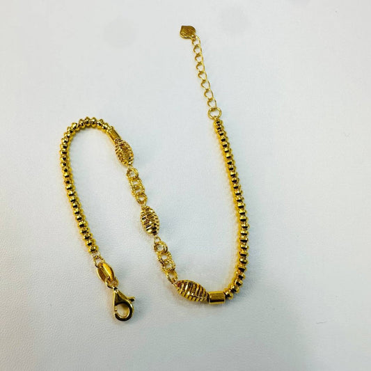 22k / 916 Gold triple Oval Shape Bracelet - Best Gold Shop 22k gold 22k gold bracelet 916 gold Bracelets