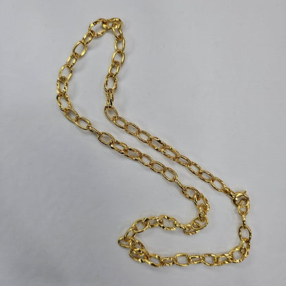 22k / 916 Gold Twist Link Necklace, Elegant Design - Best Gold Shop 22k gold 22k gold chain 22k gold necklace Necklaces