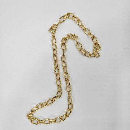 22k / 916 Gold Twist Link Necklace, Elegant Design - Best Gold Shop 22k gold 22k gold chain 22k gold necklace Necklaces