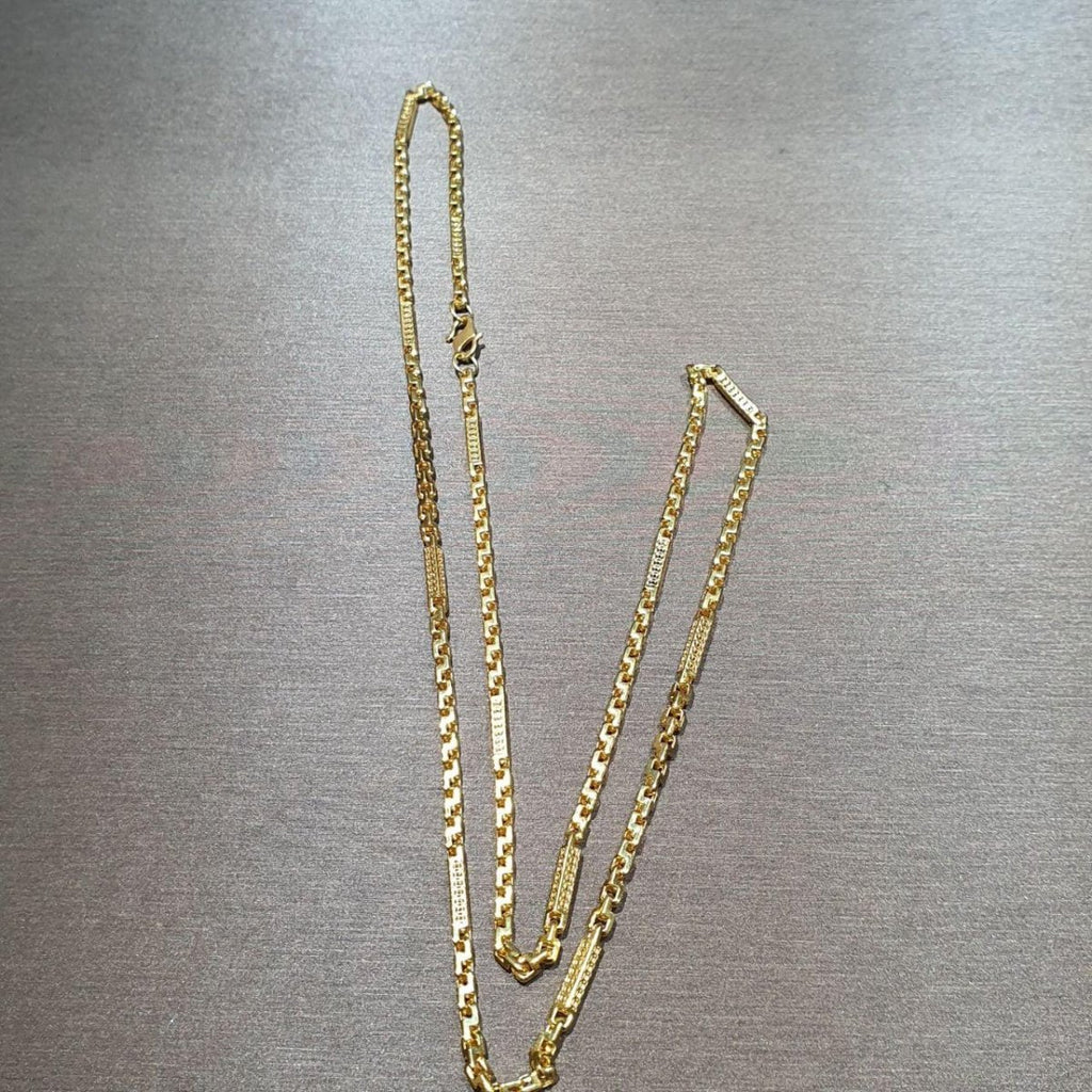 22k / 916 Gold Wan Zi and Bar Necklace - Best Gold Shop 22k gold 22k gold necklace 916 gold Necklaces