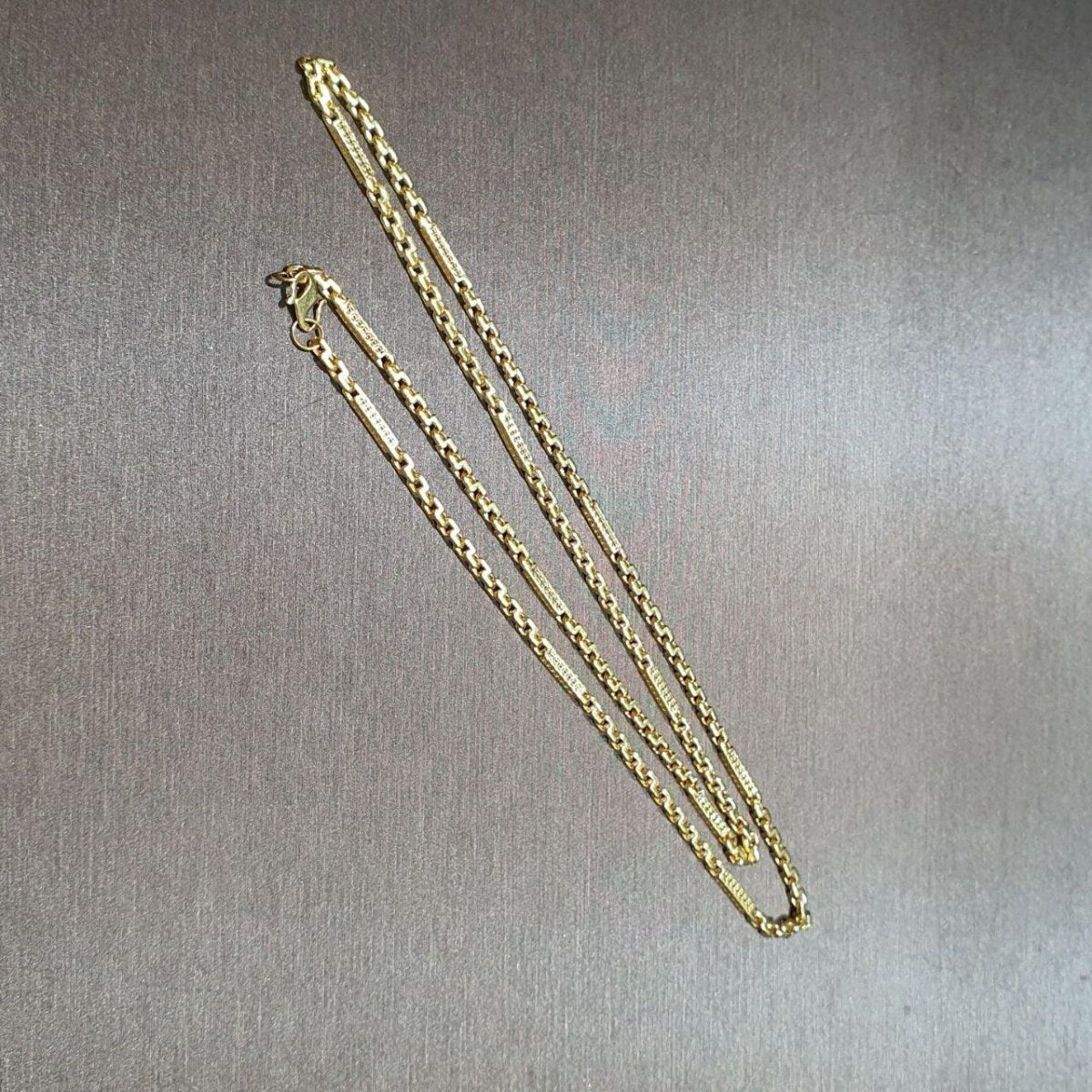 22k / 916 Gold Wan Zi and Bar Necklace - Best Gold Shop 22k gold 22k gold necklace 916 gold Necklaces