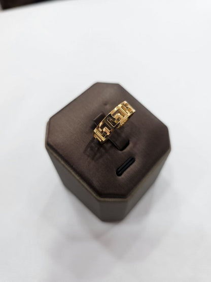 22K / 916 Gold Wan Zi Ring – High Polish Finish - Best Gold Shop 22k gold 22k gold ring 916 gold Rings