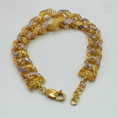 22K / 916 Gold Wide Coco Bracelet – Luxurious and Bold - Best Gold Shop 22k gold 22k gold bracelet 916 gold Bracelets