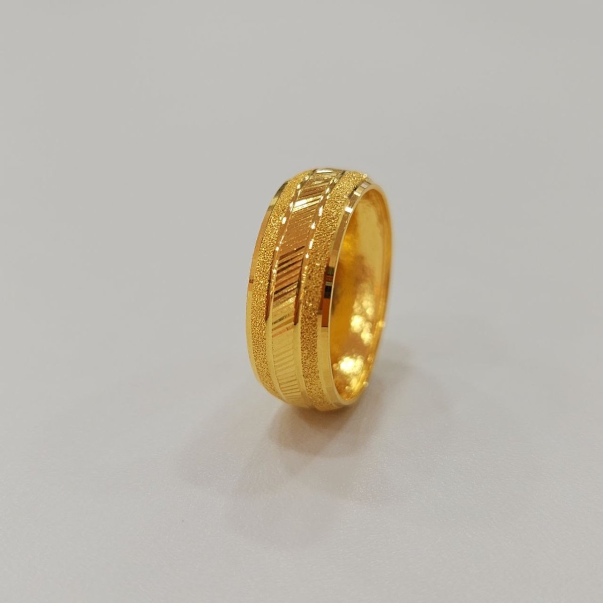 22k / 916 Gold Wide Hollow Ring Design 4 by Best Gold Shop - Best Gold Shop 22k gold 22k gold ring 916 gold Rings