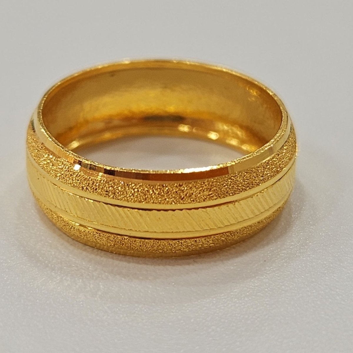 22k / 916 Gold Wide Hollow Ring Design 4 by Best Gold Shop - Best Gold Shop 22k gold 22k gold ring 916 gold Rings