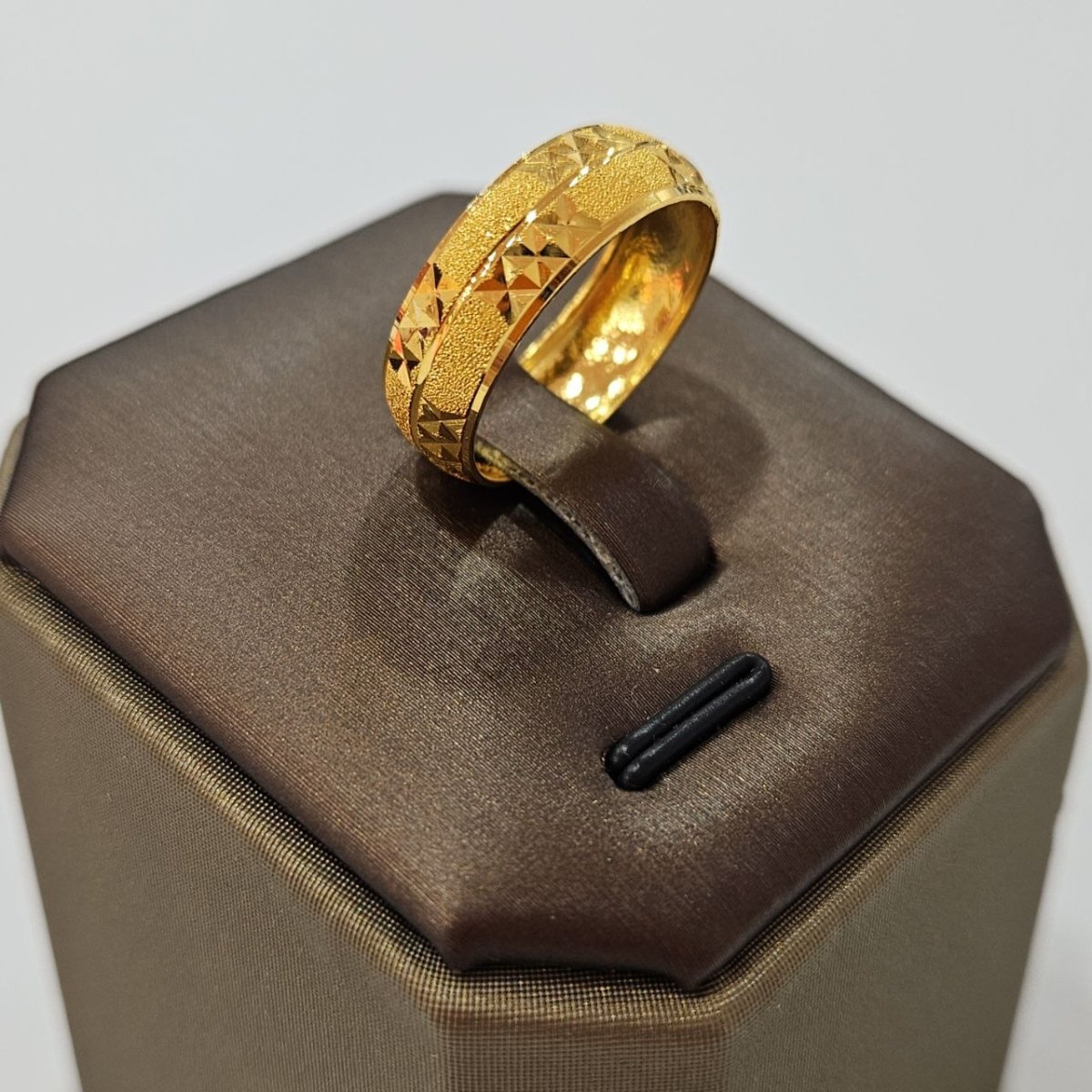 22k / 916 Gold Wide Hollow Ring Design 5 by Best Gold Shop - Best Gold Shop 22k gold 22k gold ring 916 gold Rings