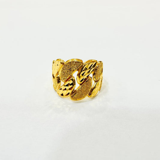 22K / 916 Gold Wide Milo Ring-Rings-Best Gold Shop