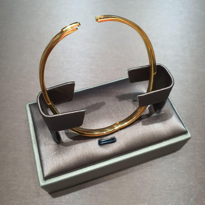 22K / 916 Smooth Finish Simple and slim Design bangle-Bracelets-Best Gold Shop