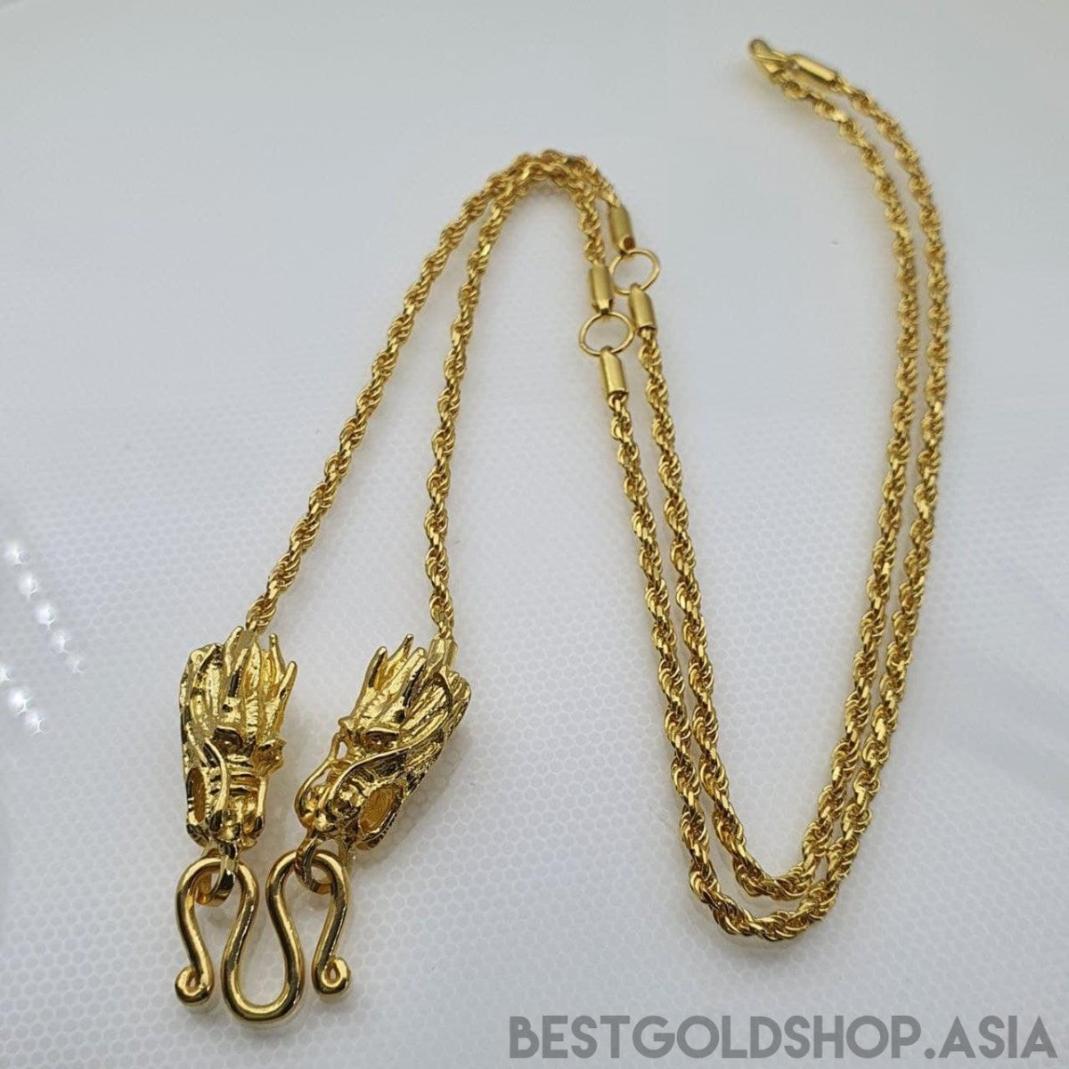 22k / 96 Gold Dragon Head W Hook - Best Gold Shop 22k gold 22k gold necklace 22k gold pendant Necklaces