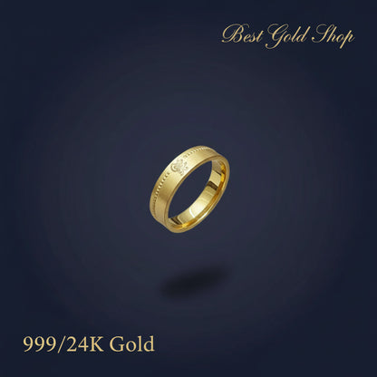 24k / 999 Gold Couple Designer Ring V2 by Best Gold ShopRingsBest Gold Shop