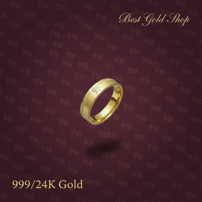 24k / 999 Gold Couple Designer Ring V2 by Best Gold ShopRingsBest Gold Shop