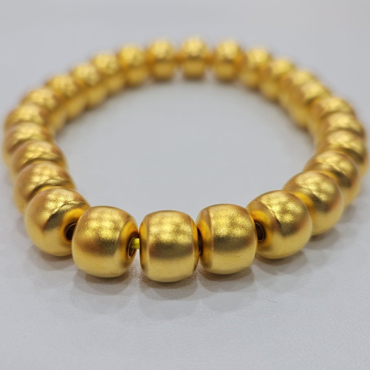 24K / 999 Gold Fortune - Filled Golden Bead Bracelet - Best Gold Shop 22k gold 22k gold bangle 22k gold bracelet Bracelets