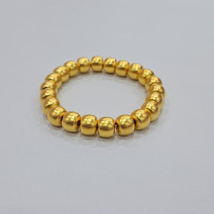 24K / 999 Gold Fortune - Filled Golden Bead Bracelet - Best Gold Shop 22k gold 22k gold bangle 22k gold bracelet Bracelets