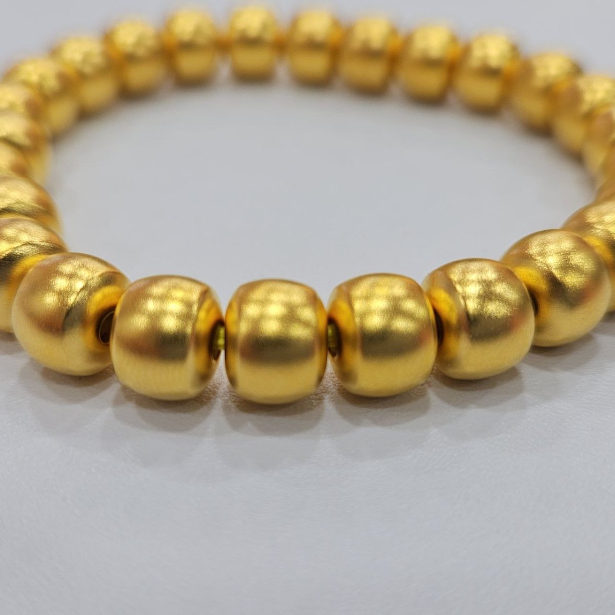24K / 999 Gold Fortune - Filled Golden Bead Bracelet - Best Gold Shop 22k gold 22k gold bangle 22k gold bracelet Bracelets