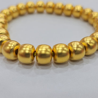 24K / 999 Gold Fortune - Filled Golden Bead Bracelet - Best Gold Shop 22k gold 22k gold bangle 22k gold bracelet Bracelets
