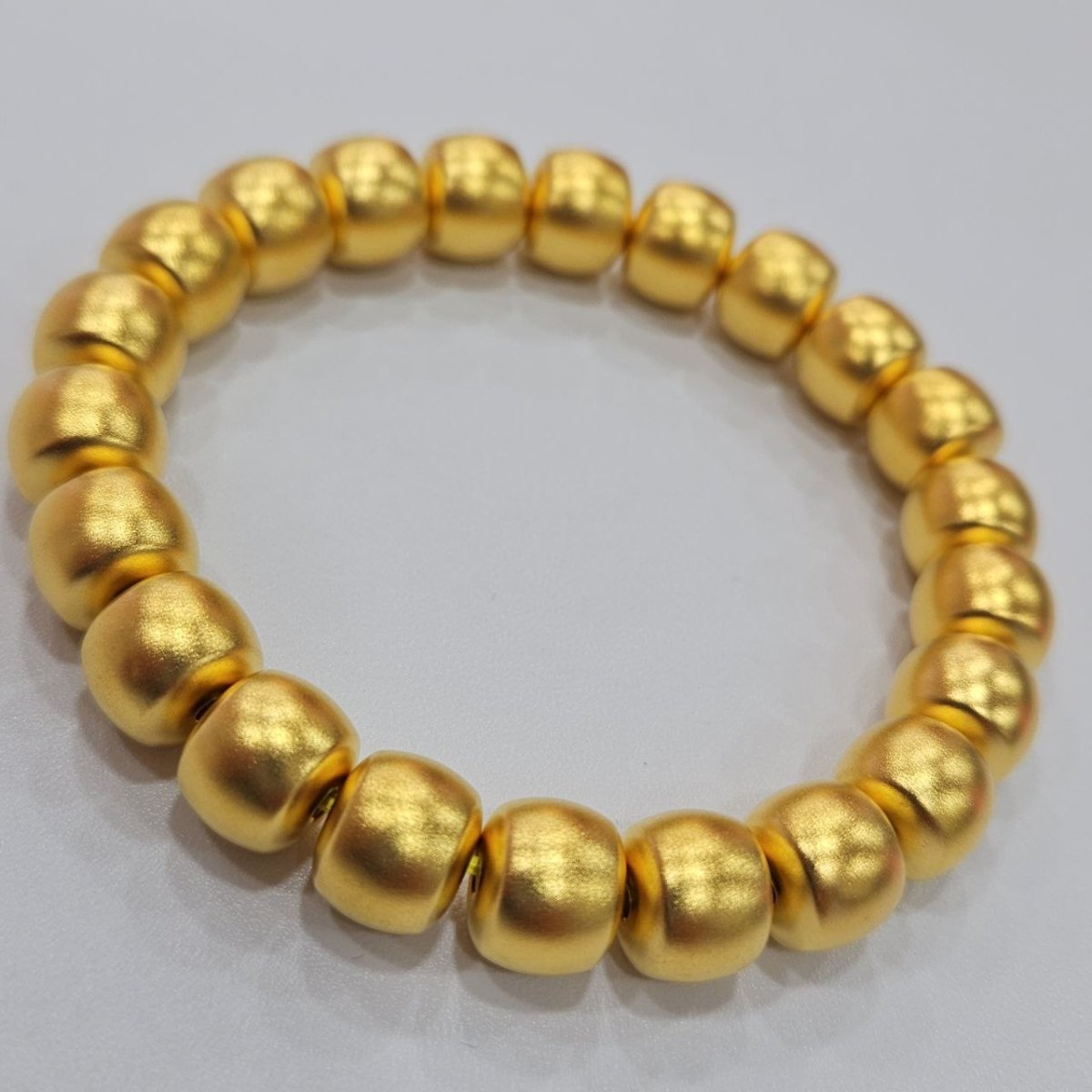 24K / 999 Gold Fortune - Filled Golden Bead Bracelet - Best Gold Shop 22k gold 22k gold bangle 22k gold bracelet Bracelets