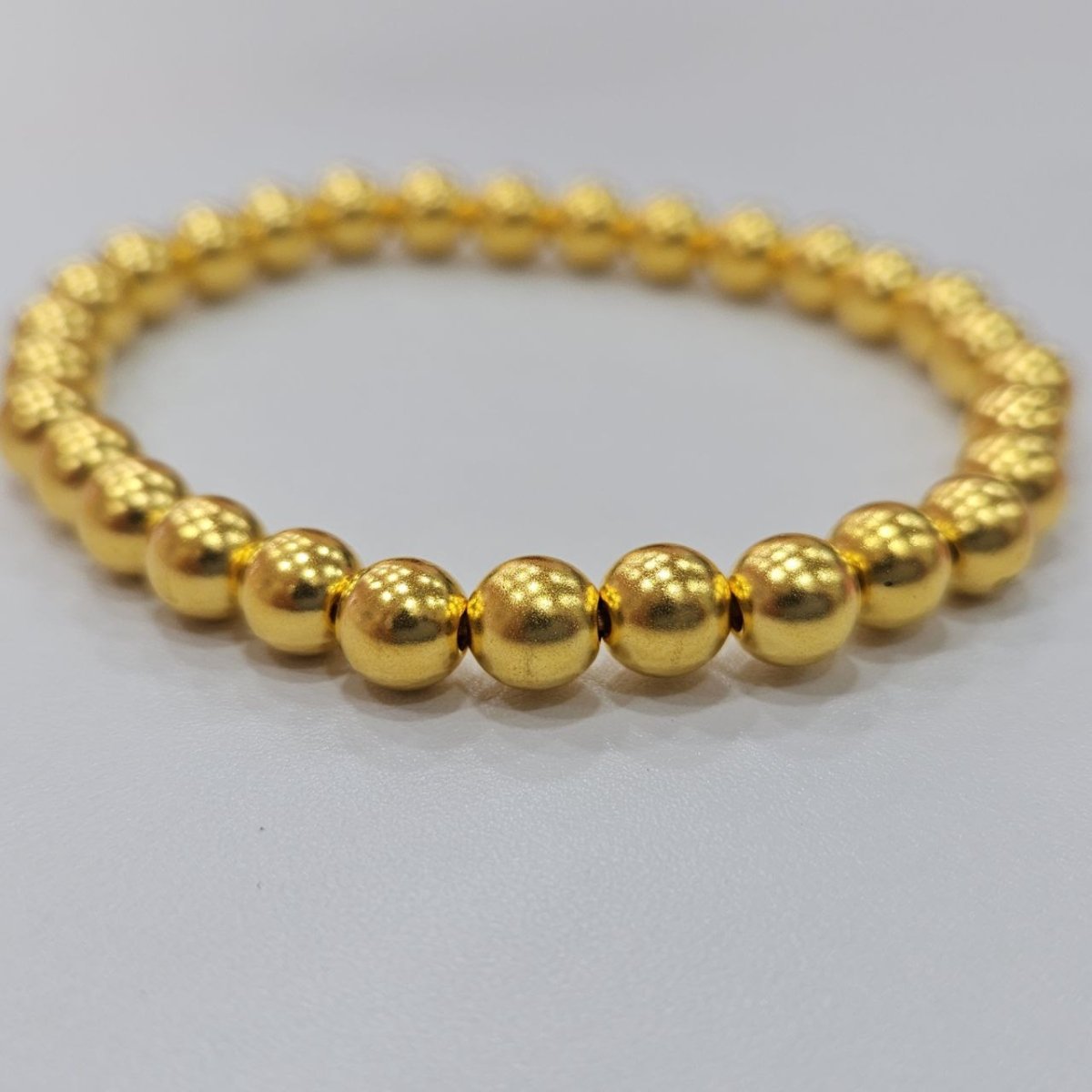 24k / 999 Gold Golden Abundance Round Bead Bracelet - Best Gold Shop 22k gold 22k gold bangle 22k gold bracelet Bracelets