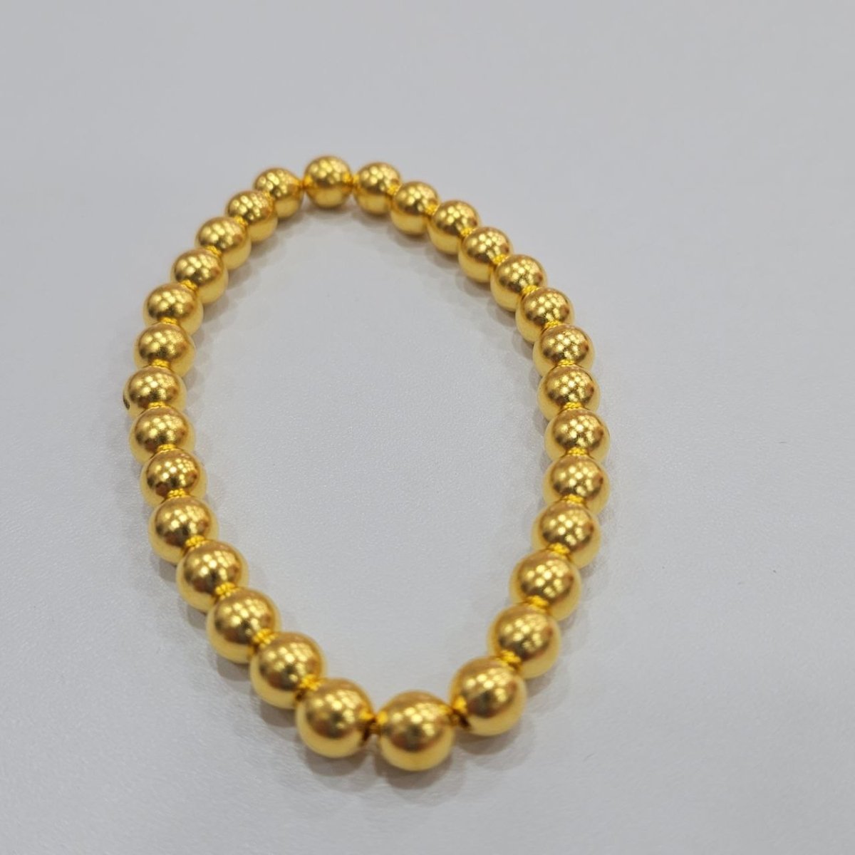 24k / 999 Gold Golden Abundance Round Bead Bracelet - Best Gold Shop 22k gold 22k gold bangle 22k gold bracelet Bracelets