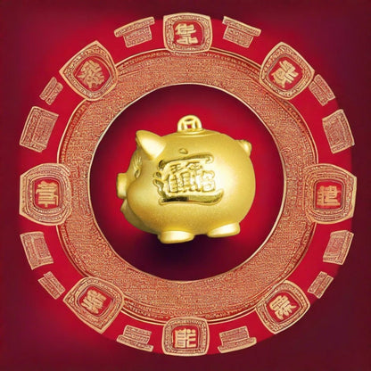 24k / 999 Gold Pig prosperity ornament - Best Gold Shop 24k gold 999 gold 999 gold