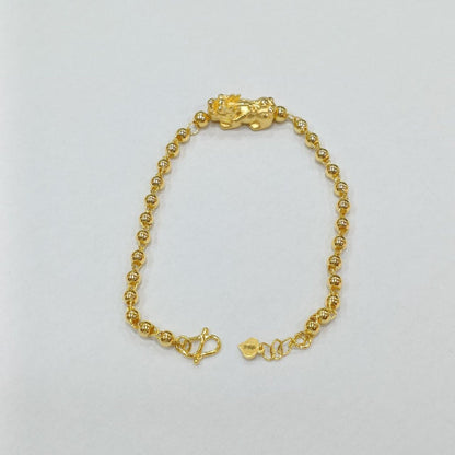 24k / 999 Gold Pixiu Ball Bracelet - Best Gold Shop 24k gold 24k gold pixiu 999 gold 999 gold