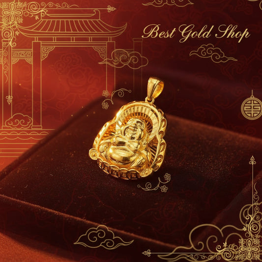 916 / 22k Gold Happy Buddha Pendant - 22k gold 22k gold pendant 916 gold Charms & Pendants