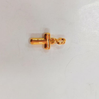 916 Gold Alphabet Pendant & Charm | Lightweight 22K Design - View 32