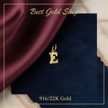 916 Gold Alphabet Pendant New Design 22k gold - Photo 20 - Best Gold Shop