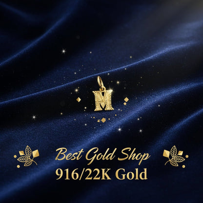 916 Gold Alphabet Pendant New Design 22k gold - Photo 8 - Best Gold Shop